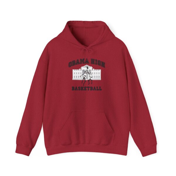Obama High Basketball Hoodie - Unisex Heavy Blend Sweatshirt - Image 13