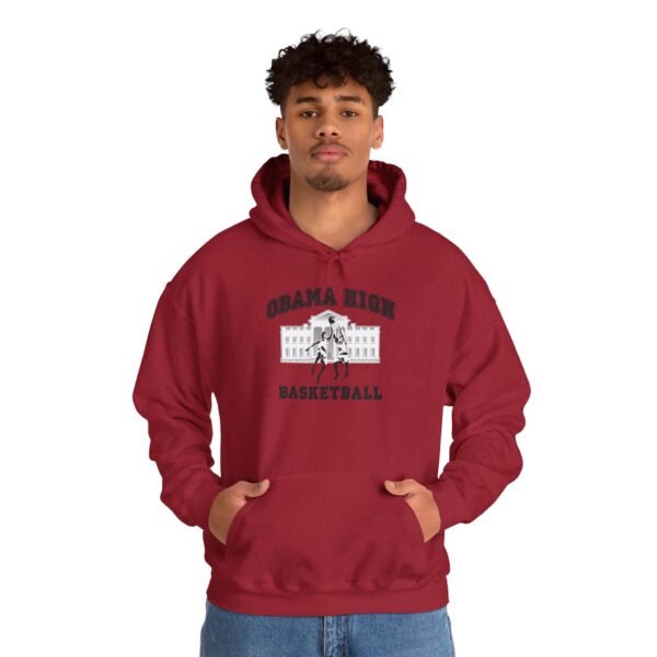 Obama High Basketball Hoodie - Unisex Heavy Blend Sweatshirt - Image 16