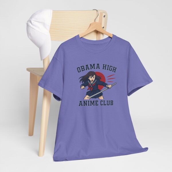 Obama High Anime Club - Hero Girl - Unisex Heavy Cotton Tee - Image 19