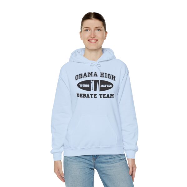 Obama High Debate Team Heavy Blend™ Hooded Sweatshirt - Image 10