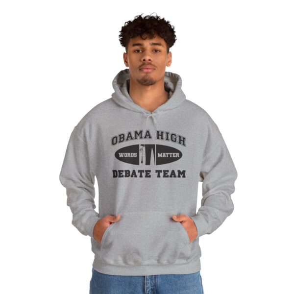 Obama High Debate Team Heavy Blend™ Hooded Sweatshirt - Image 3