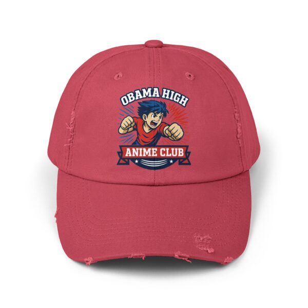 Obama High Anime Club Distressed Cap (Boy Hero) - Image 7