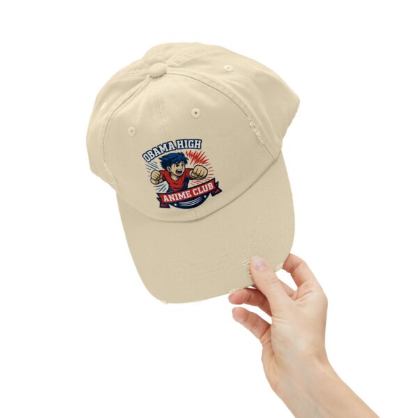Obama High Anime Club Distressed Cap (Boy Hero) - Image 4
