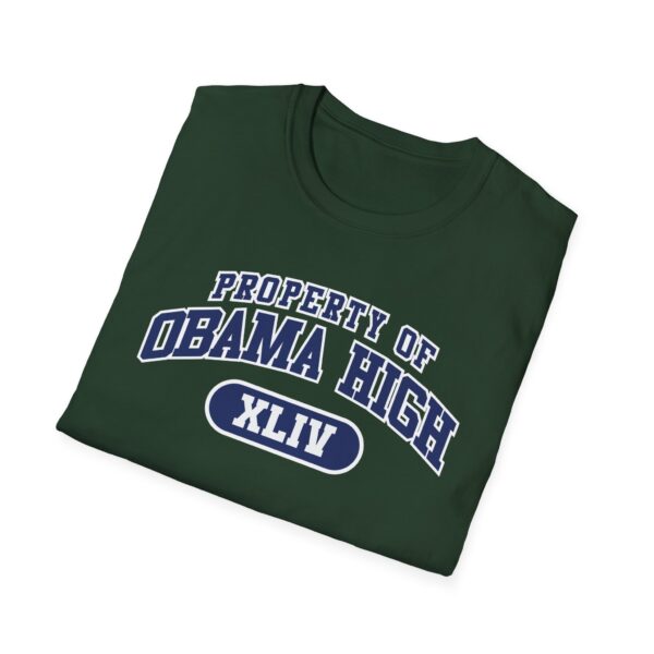 "Property of Obama High" Unisex Softstyle T-Shirt - Casual School Spirit Wear - Image 36