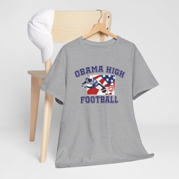 Obama High Football Tee – Classic Collegiate Grit, All-American Style - Image 3