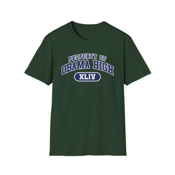 "Property of Obama High" Unisex Softstyle T-Shirt - Casual School Spirit Wear - Image 33