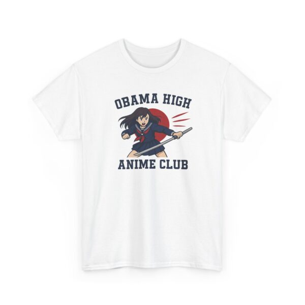 Obama High Anime Club - Hero Girl - Unisex Heavy Cotton Tee - Image 8