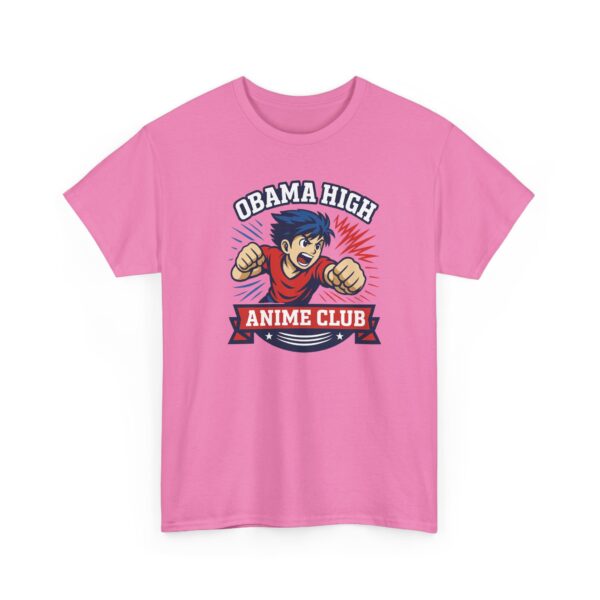 Obama High Anime Club Unisex Heavy Cotton Tee (Boy Hero Version) - Image 50