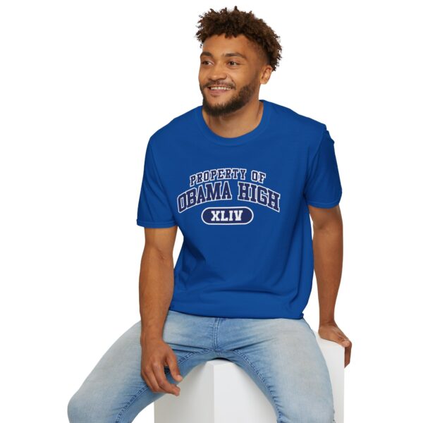"Property of Obama High" Unisex Softstyle T-Shirt - Casual School Spirit Wear - Image 57