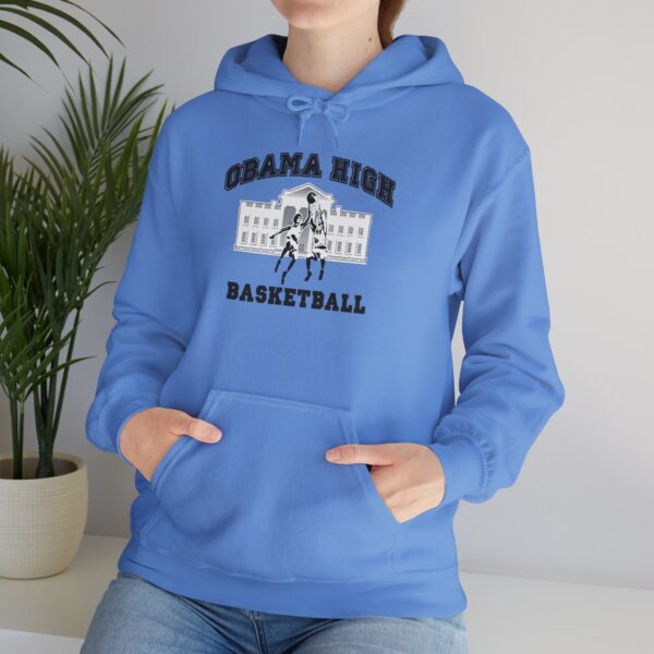 Obama High Basketball Hoodie - Unisex Heavy Blend Sweatshirt - Image 12