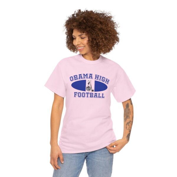 Obama High Football Tee – Classic Collegiate - Image 49