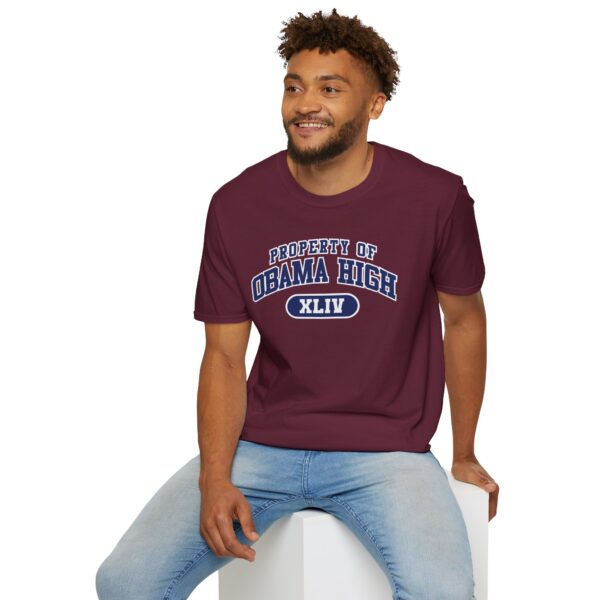 "Property of Obama High" Unisex Softstyle T-Shirt - Casual School Spirit Wear - Image 31