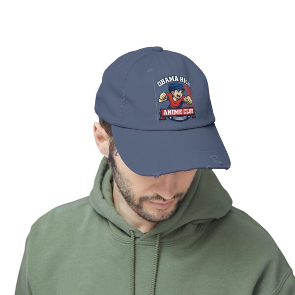 Obama High Anime Club Unisex Distressed Cap - Image 16