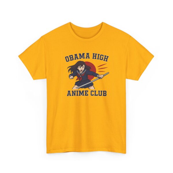 Obama High Anime Club - Hero Girl - Unisex Heavy Cotton Tee - Image 2