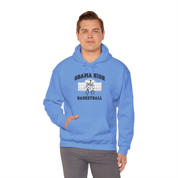 Obama High Basketball Hoodie - Unisex Heavy Blend Sweatshirt - Image 11