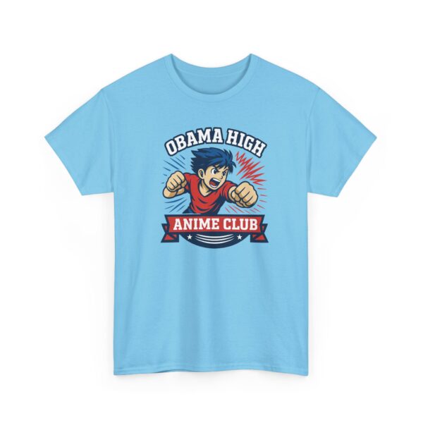 Obama High Anime Club Unisex Heavy Cotton Tee (Boy Hero Version) - Image 29