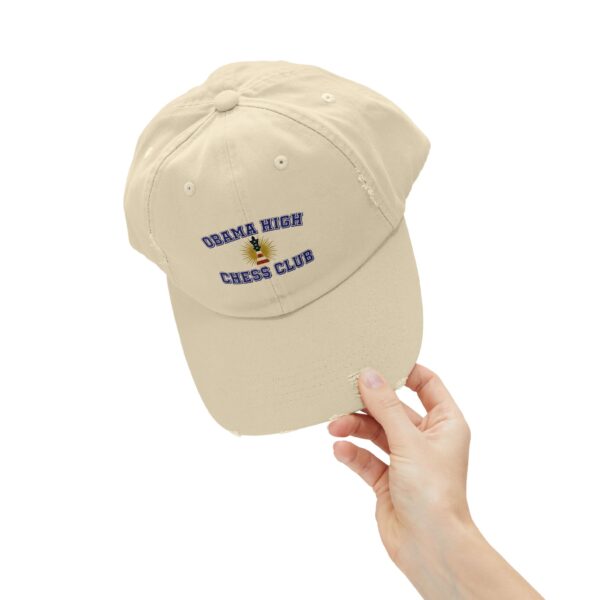 Obama High Chess Club Distressed Cap - Image 4