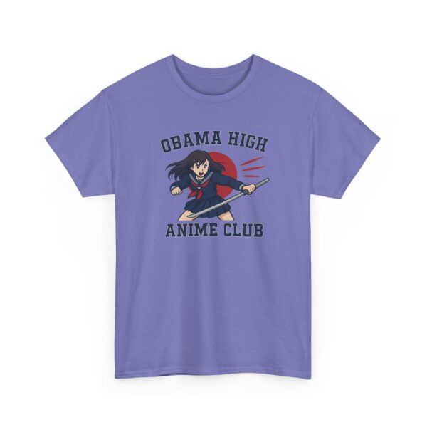 Obama High Anime Club - Hero Girl - Unisex Heavy Cotton Tee - Image 18