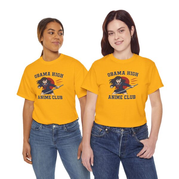 Obama High Anime Club - Hero Girl - Unisex Heavy Cotton Tee - Image 7