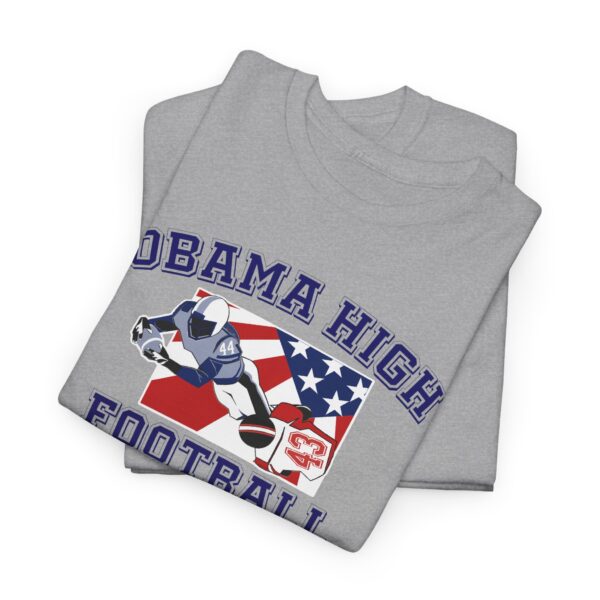 Obama High Football Tee – Classic Collegiate Grit, All-American Style - Image 2