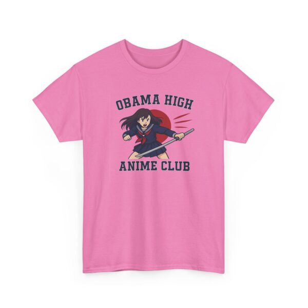 Obama High Anime Club - Hero Girl - Unisex Heavy Cotton Tee - Image 21
