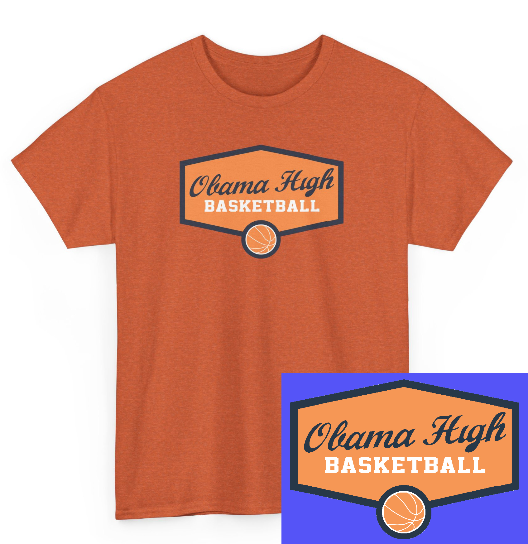 Obama High Basketball Classic Retro Tee