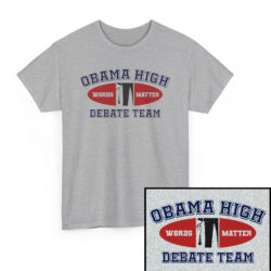 Obama High Debate Team (oval) - Unisex Heavy Cotton Tee