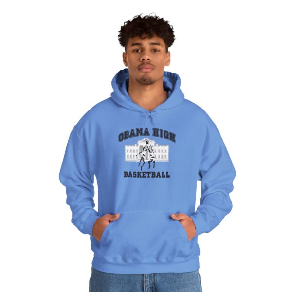 Obama High Basketball Hoodie - Unisex Heavy Blend Sweatshirt - Image 10