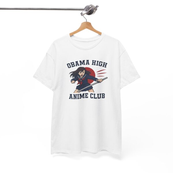 Obama High Anime Club - Hero Girl - Unisex Heavy Cotton Tee - Image 9