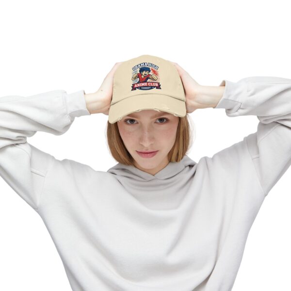 Obama High Anime Club Distressed Cap (Boy Hero) - Image 3