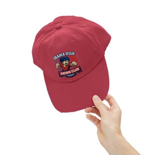 Obama High Anime Club Unisex Distressed Cap - Image 21