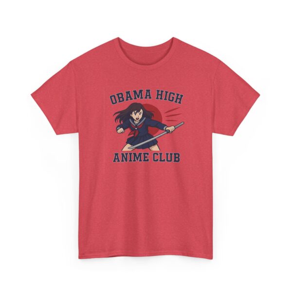 Obama High Anime Club - Hero Girl - Unisex Heavy Cotton Tee - Image 24