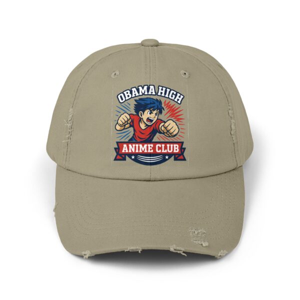 Obama High Anime Club Unisex Distressed Cap - Image 7