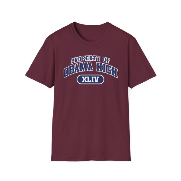 "Property of Obama High" Unisex Softstyle T-Shirt - Casual School Spirit Wear - Image 20