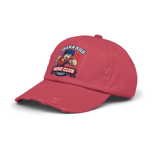 Obama High Anime Club Unisex Distressed Cap - Image 18