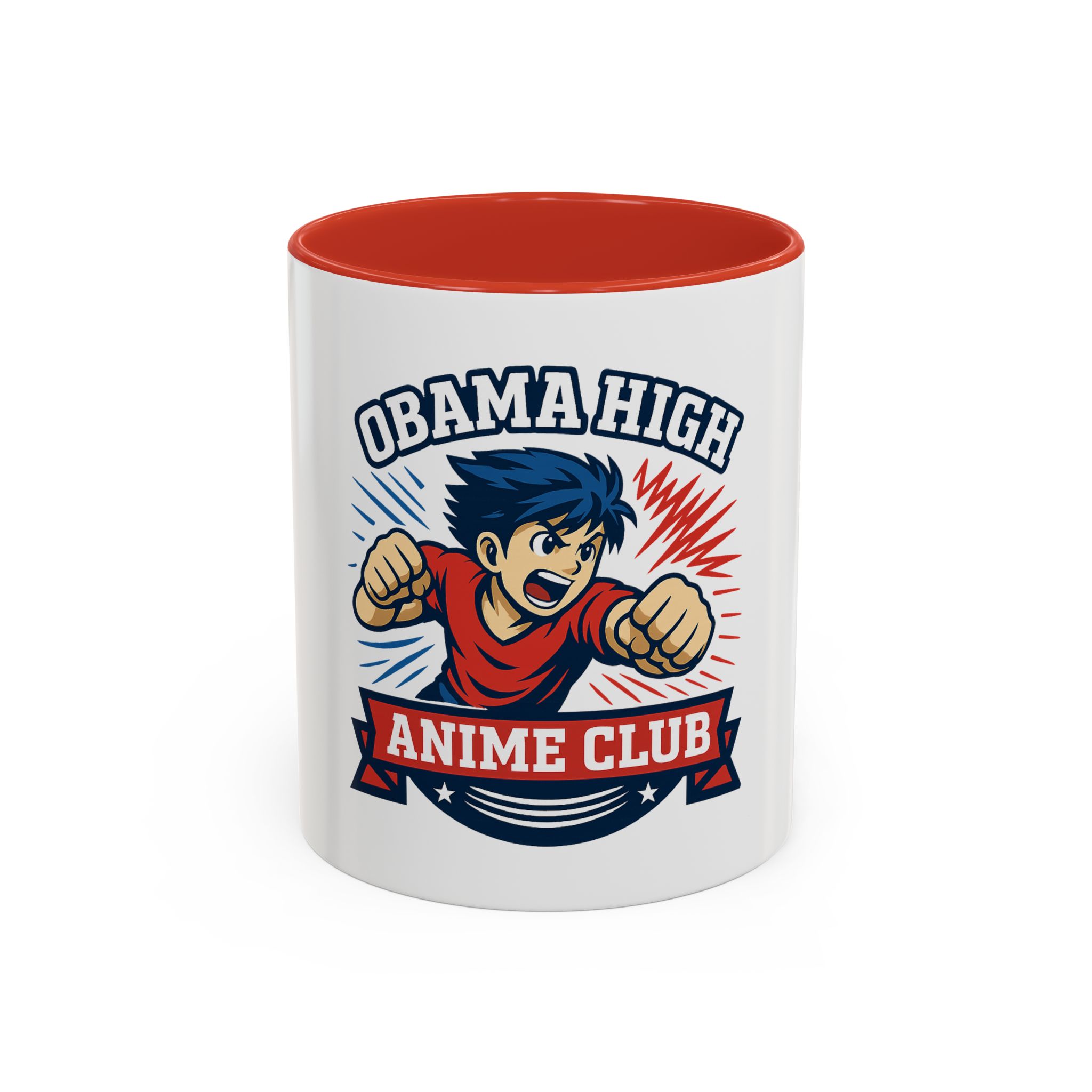 Obama High Anime Club Mug  (Boy Hero)