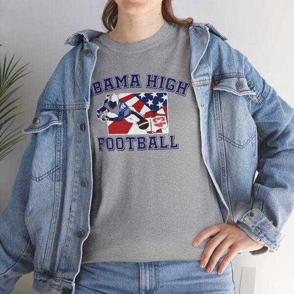 Obama High Football Tee – Classic Collegiate Grit, All-American Style - Image 9