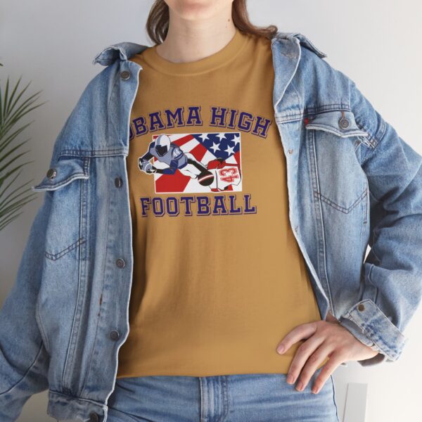 Obama High Football Tee – Classic Collegiate Grit, All-American Style - Image 17