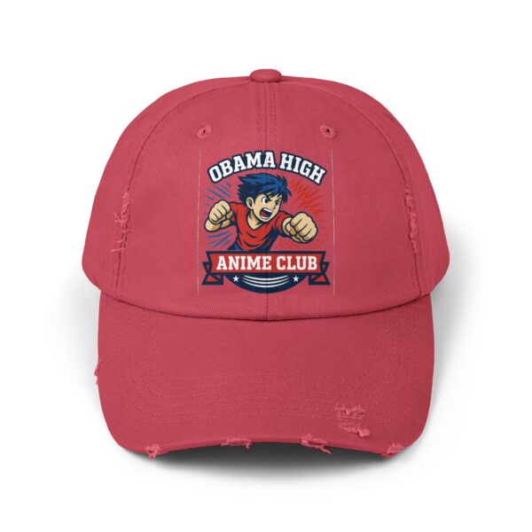 Obama High Anime Club Unisex Distressed Cap - Image 17