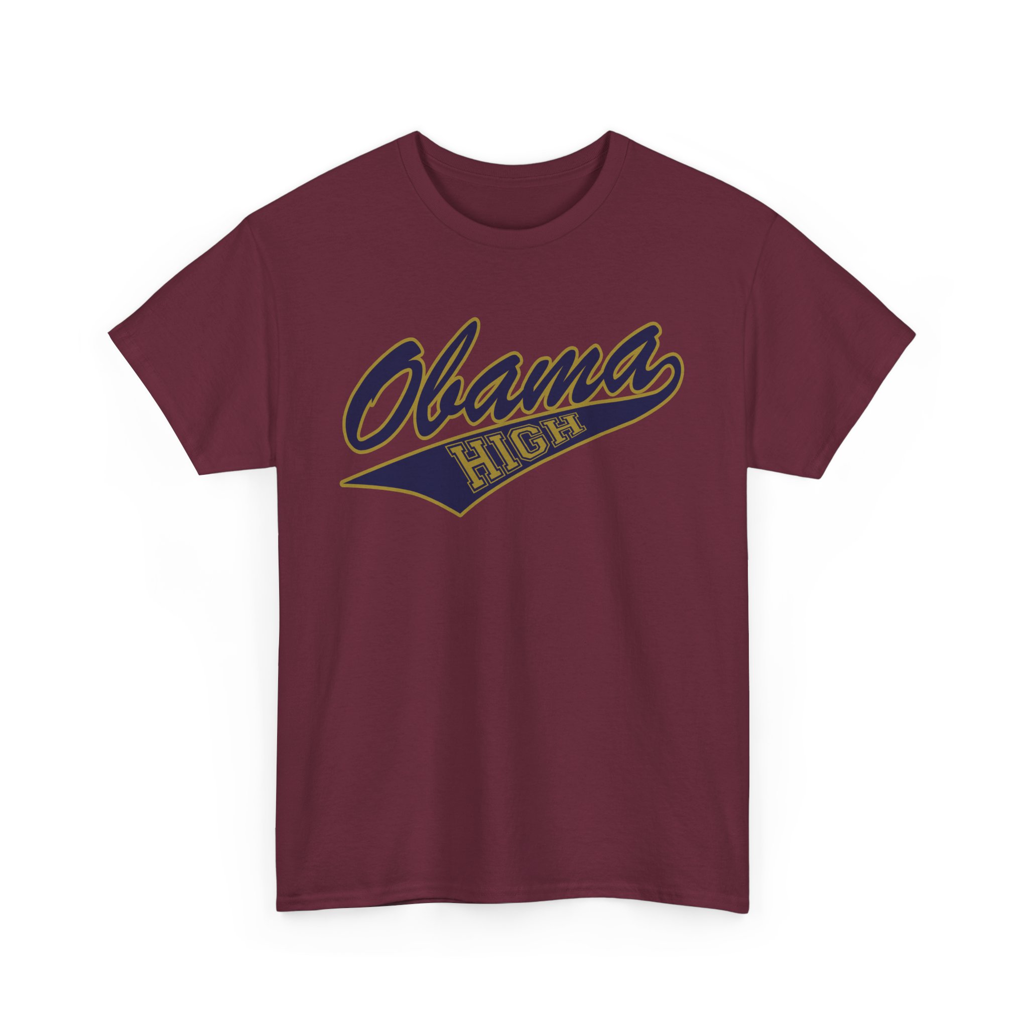 Obama High Swoosh Tee - Unisex Heavy Cotton - Image 2