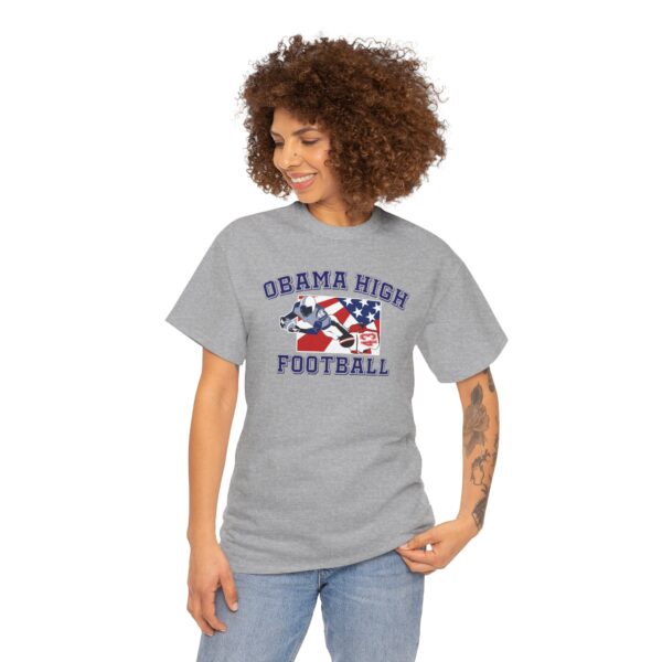 Obama High Football Tee – Classic Collegiate Grit, All-American Style - Image 4