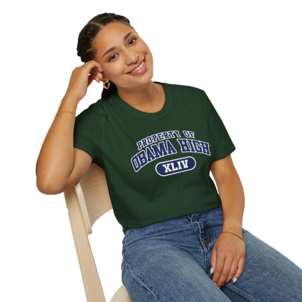 "Property of Obama High" Unisex Softstyle T-Shirt - Casual School Spirit Wear - Image 42