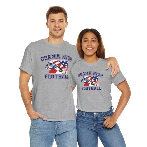 Obama High Football Tee – Classic Collegiate Grit, All-American Style - Image 7