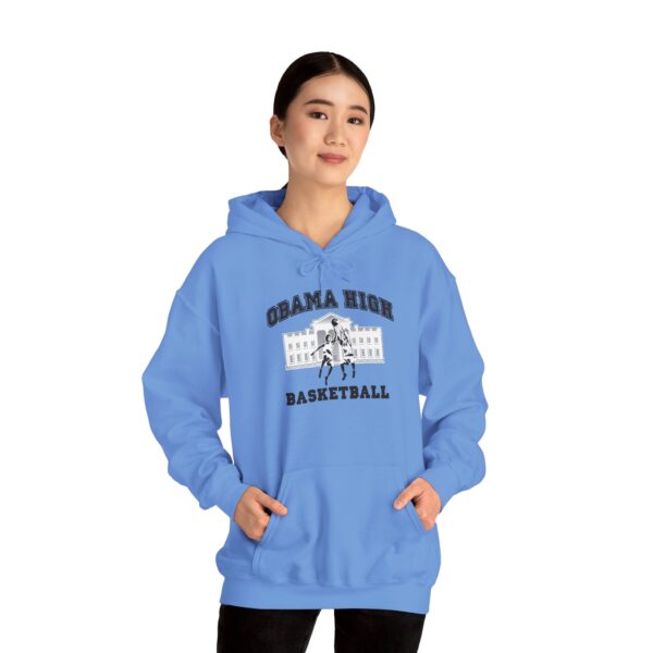 Obama High Basketball Hoodie - Unisex Heavy Blend Sweatshirt - Image 9