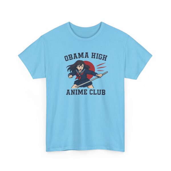 Obama High Anime Club - Hero Girl - Unisex Heavy Cotton Tee - Image 15