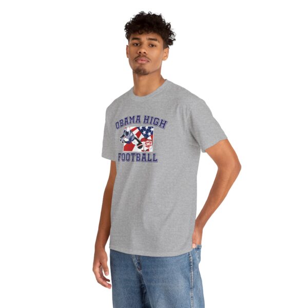 Obama High Football Tee – Classic Collegiate Grit, All-American Style - Image 6
