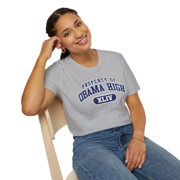 "Property of Obama High" Unisex Softstyle T-Shirt - Casual School Spirit Wear - Image 16