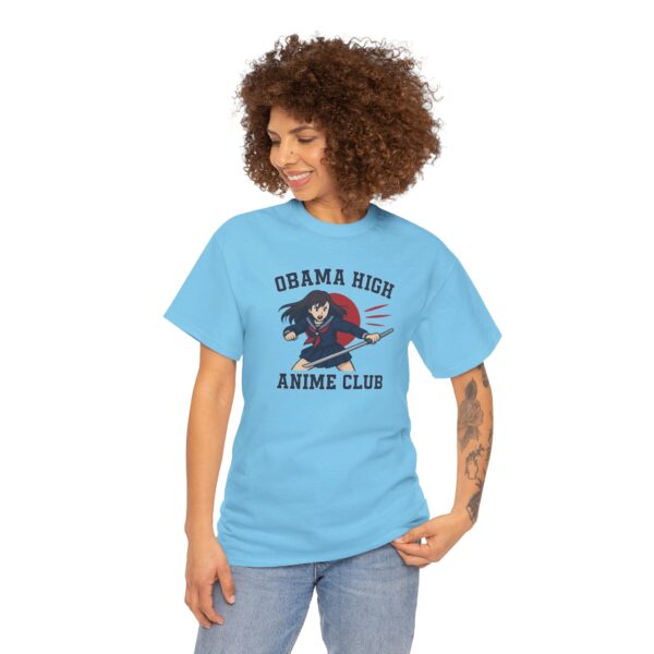 Obama High Anime Club - Hero Girl - Unisex Heavy Cotton Tee - Image 16