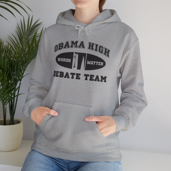 Obama High Debate Team Heavy Blend™ Hooded Sweatshirt - Image 4